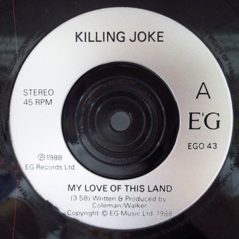 KILLING JOKE - My Love Of This Land (UK Orig.7")