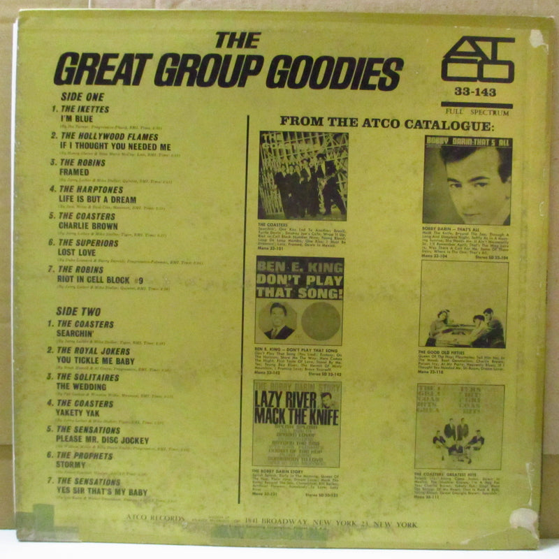 V.A. - The Great Group Goodies (US Orig.Mono LP)
