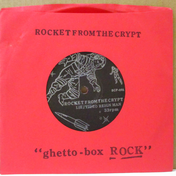 ROCKET FROM THE CRYPT (ロケット・フロム・ザ・クリプト)  - Ghetto-Box Rock (US 2nd Press Red Vinyl 7""/Numbered Die-Cut PS)