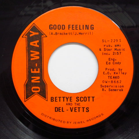 BETTYE SCOTT & THE DEL-VETTS - Good Feeling / Down,Down,Down 