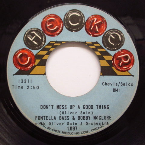 FONTELLA BASS & BOBBY McCLURE - Don't Mess Up A Good Thing (Re/水色ラベ)