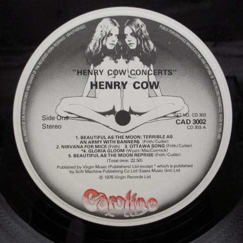HENRY COW - Concerts (UK:Orig.2xLP)