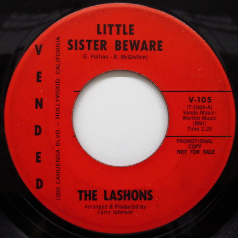 LASHONS - Monkey Age / Little Sister Beware (Promo)
