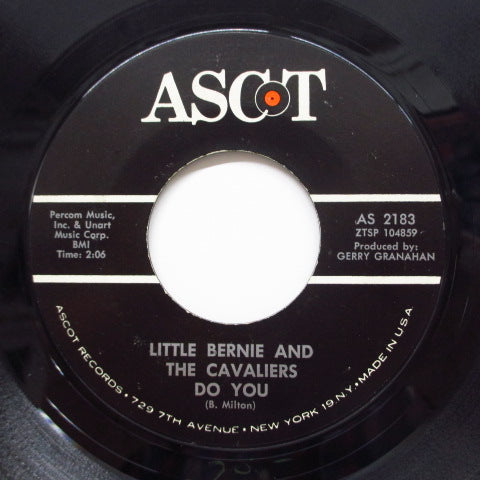 LITTLE BERNIE & THE CAVALIERS - Do You / Poor Town (Orig)