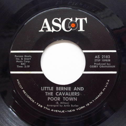 LITTLE BERNIE & THE CAVALIERS - Do You / Poor Town (Orig)