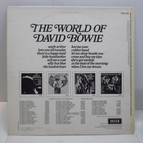 DAVID BOWIE (デヴィッド・ボウイ) - The World Of David Bowie (UK Orig.Stereo/Gram Rock Sleeve)