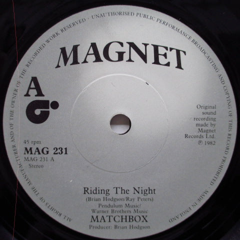 MATCHBOX - Riding The Night (UK Orig.7"+PS)