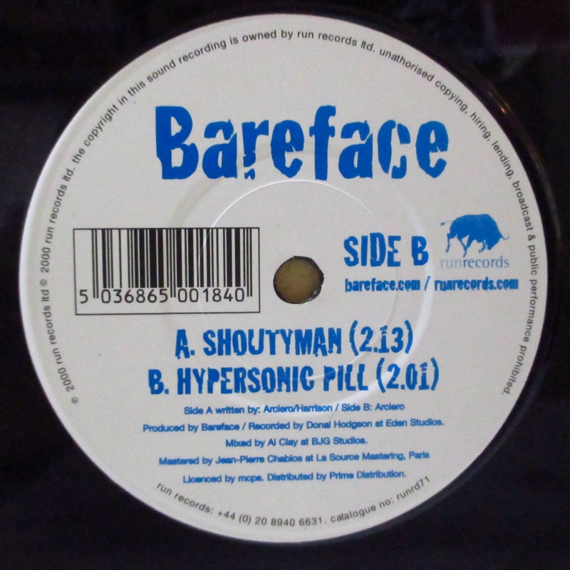 BAREFACE (ベアーフェイス)  - Shoutyman (UK Orig.7")