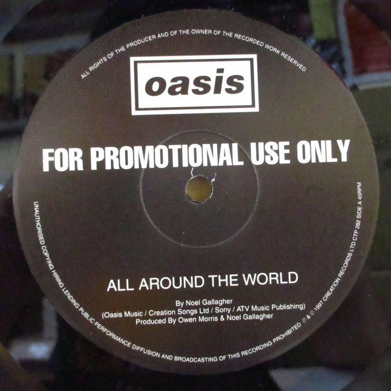 OASIS (オアシス)  - All Around The World +2 (UK プロモ180グラム重量 12"+ダイカットジャケ)