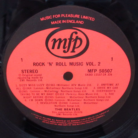 BEATLES (ビートルズ)  - Rock 'N' Roll Music Vol.2 (UK MFP Oval Logo LP/No Barcode)