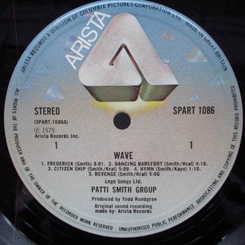 PATTI SMITH GROUP (パティ・スミス・グループ)  - Wave (UK Orig.LP)