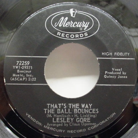 LESLEY GORE-That's The Way Boys Are (Orig)