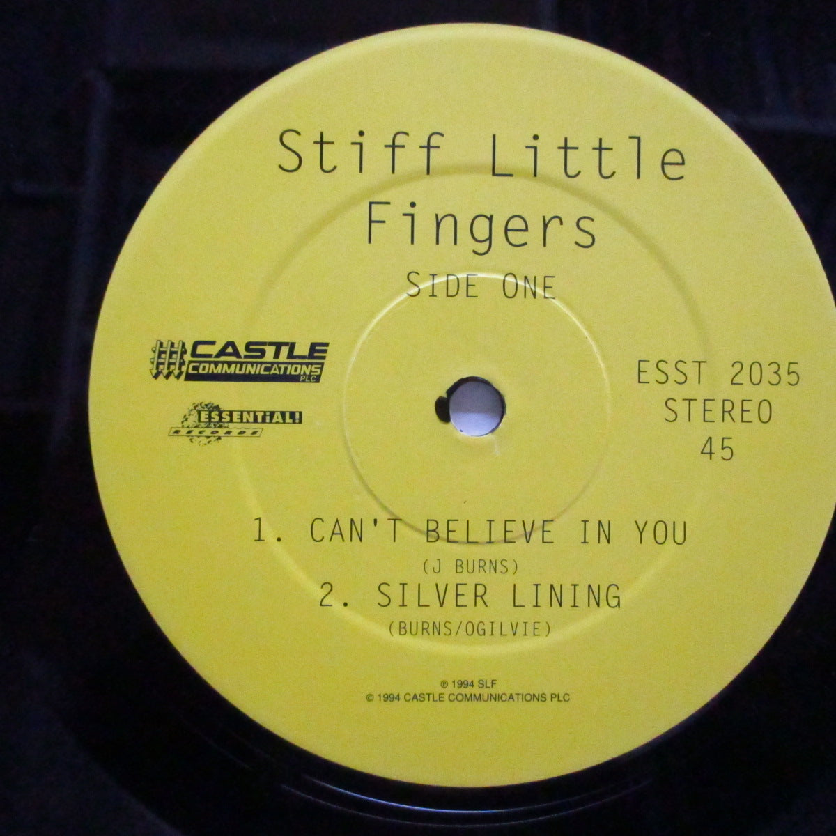 STIFF LITTLE FINGERS - Can't Believe In You (UK Ltd.12"/Numbered Stickered CVR)