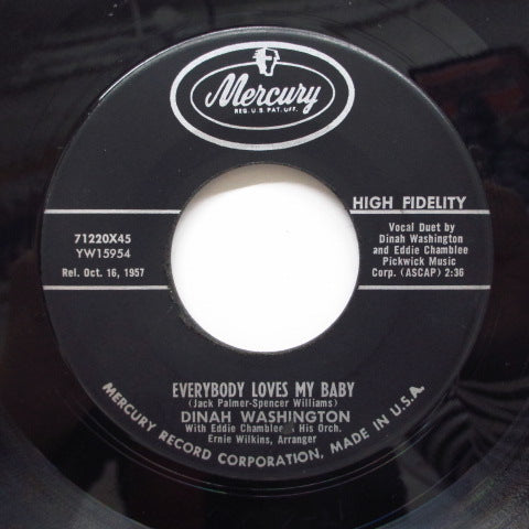 DINAH WASHINGTON - Everybody Loves My Baby (Orig)