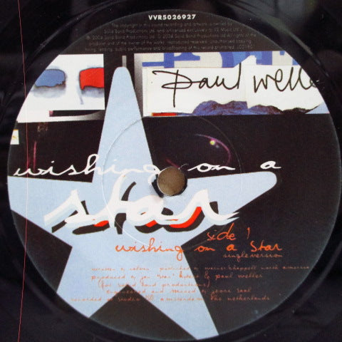 PAUL WELLER (ポール・ウェラー) - Wishing On A Star +2 (UK 限定 7"-ナンバリング入りジャケ/ミスプレス)