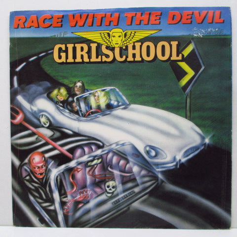 GIRLSCHOOL - Race With The Devil (UK Orig.7"+PS)