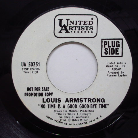 LOUIS ARMSTRONG - No Time Is A Good Good-Bye Time (Promo)