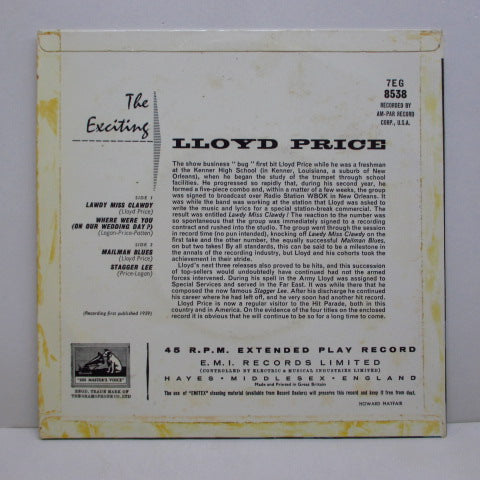 LLOYD PRICE (ロイド・プライス)  - The Exciting Lloyd Price (UK Orig.EP)
