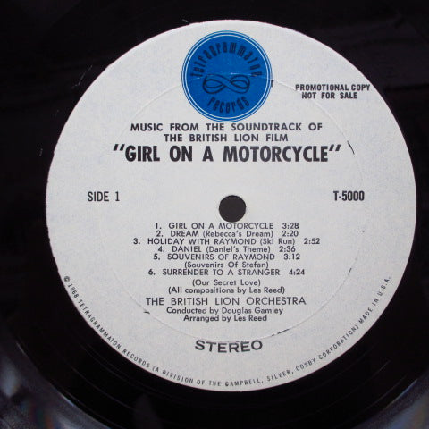 O.S.T. - Girl On A Motorcycle (US Promo Stereo LP)