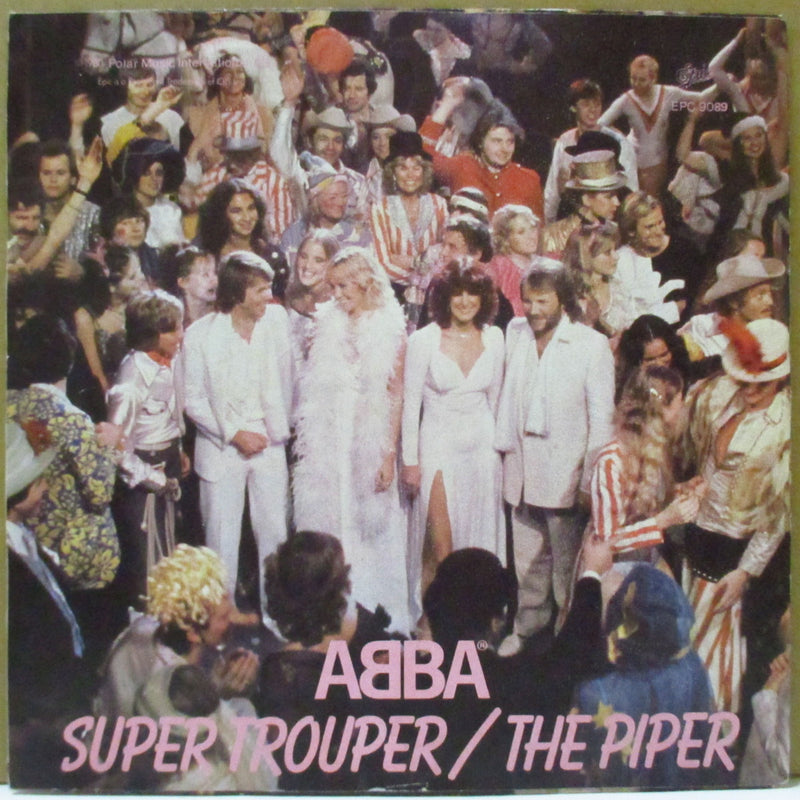ABBA (アバ)  - Super Trouper (UK オリジナル・ペーパーラベ 7"+テキスチャージャケ)