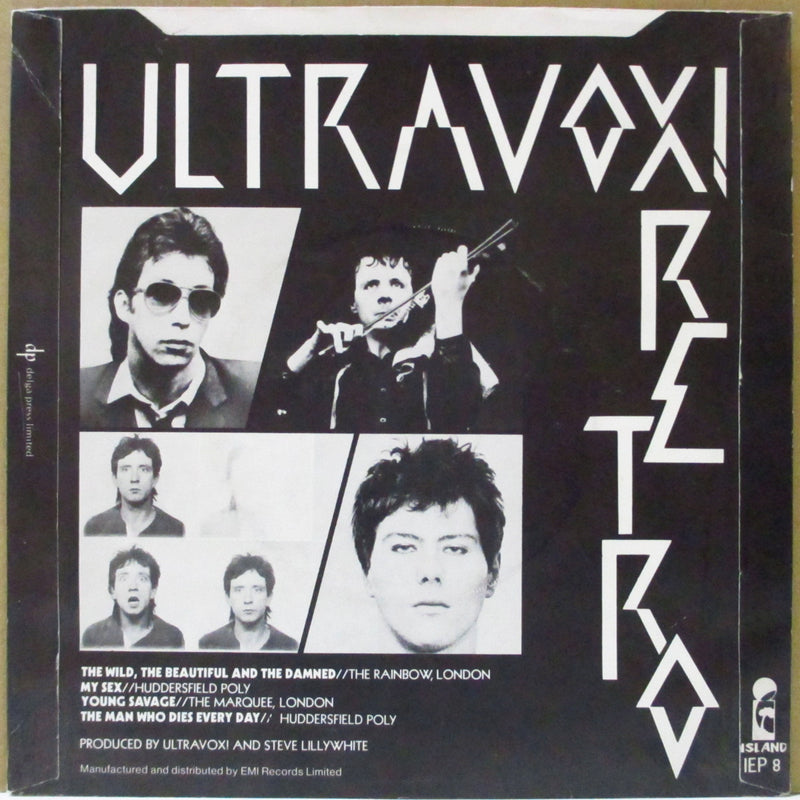 ULTRAVOX (ウルトラヴォックス)  - Retro Live (UK オリジナル「ラウンドセンター」 7"+PS)