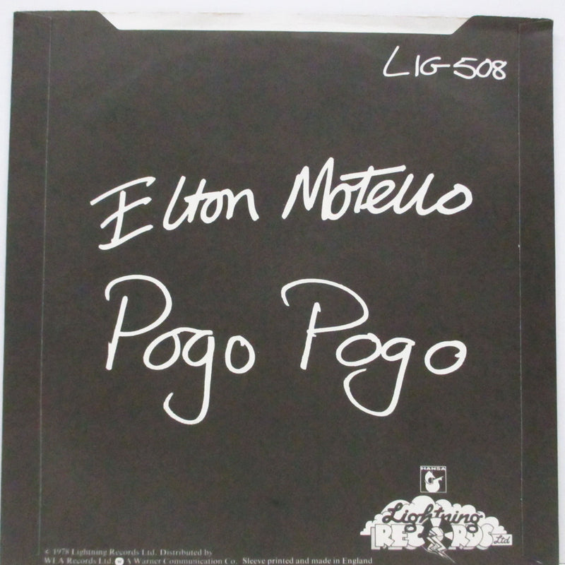 ELTON MOTELLO (エルトン・モテロ)  - Jet Boy Jet Girl / Pogo Pogo (UK オリジナル「修正歌詞クリーン・バージョン」 7"+PS)