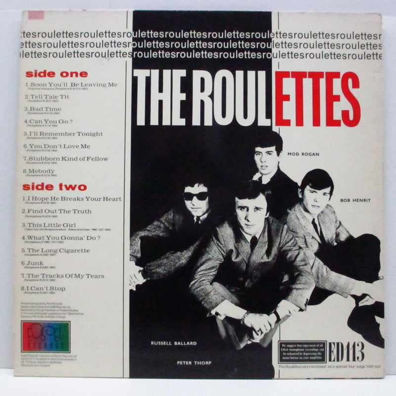 ROULETTES (ルーレッツ)  - Russ Bob Pete & Mod (UK オリジナル・モノラル LP+インサート)