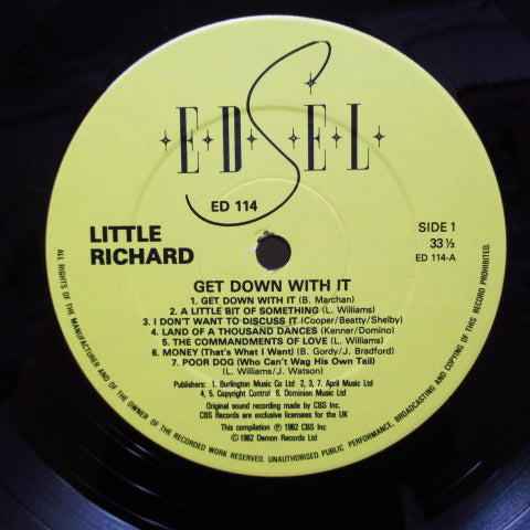 LITTLE RICHARD - Get Down With It (UK '82 Reissue LP)