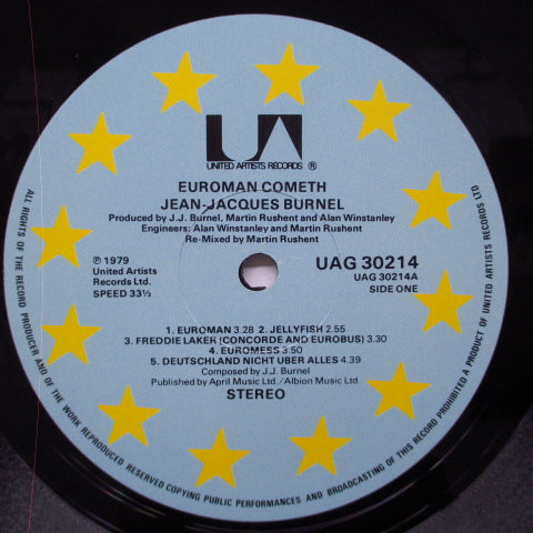 J.J. BURNEL - Euroman Cometh (UK Orig.LP)