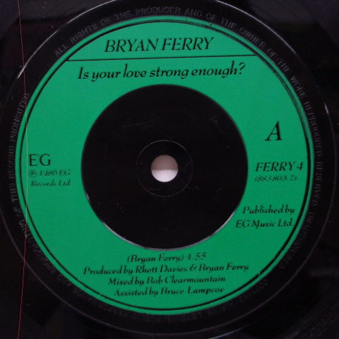 BRYAN FERRY - Is Your Love Strong Enough? (UK Orig. 7"+PS)