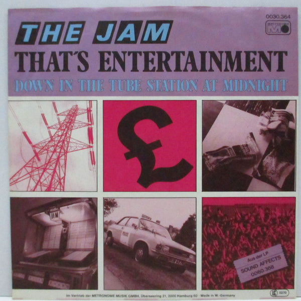 JAM, THE (ザ・ジャム)  - That's Entertainment (German オリジナル 7"+ざら紙ジャケ)