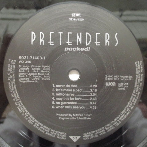 PRETENDERS (プリテンダーズ)  - Packed! (EU オリジナル LP+インナー)