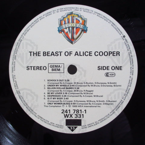 ALICE COOPER (アリス・クーパー) - The Beast Of Alice Cooper (German オリジナル LP+インナー)