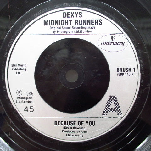 DEXYS MIDNIGHT RUNNERS - Because Of You (UK Orig.7")