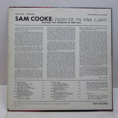 SAM COOKE (サム・クック)  - Tribute To The Lady (US Orig.Mono)