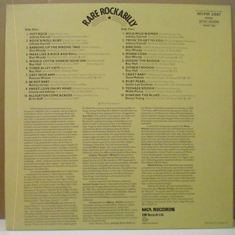 V.A. - Rare Rockabilly Vol.1 (UK Orig.Mono LP)