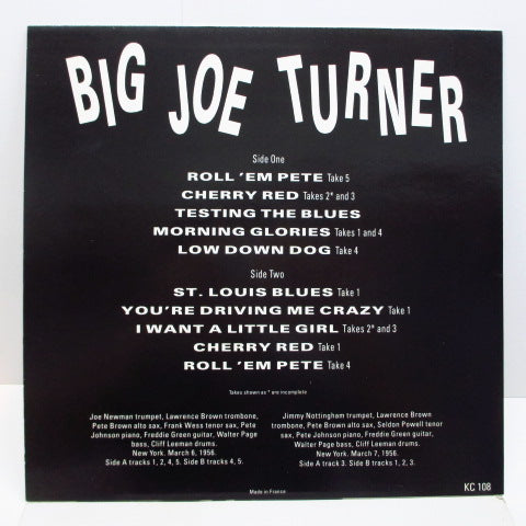 JOE TURNER (ジョー・ターナー)  - The Unissued Takes (FRANCE Orig.)