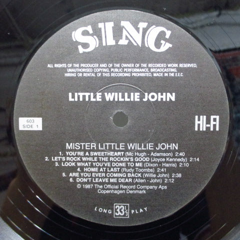 LITTLE WILLIE JOHN (リトル・ウィリー・ジョン)  - Mister Little Willie John (DENMARK Reissue)