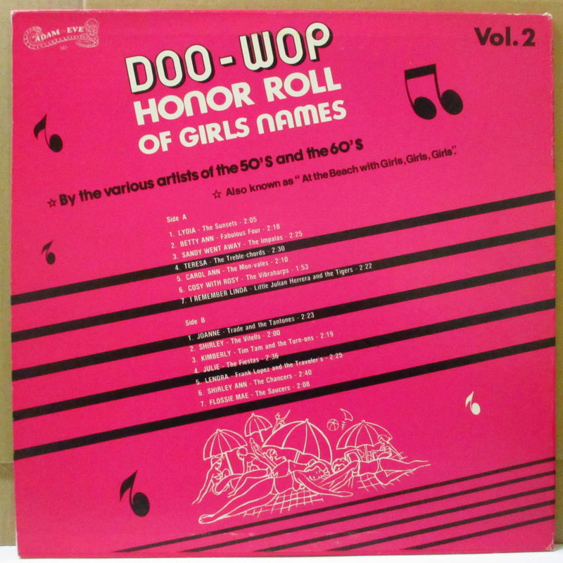 V.A. - Doo Wop Honor Roll of Girls Names Vol.2 (US 70's Unofficial LP)