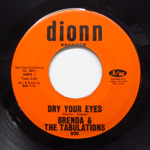 BRENDA & THE TABULATIONS - Dry Your Eyes / The Wash