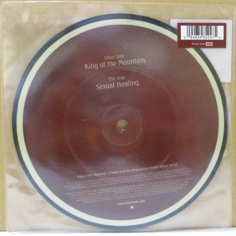 KATE BUSH (ケイト・ブッシュ)  - King Of The Mountain (UK/EU 限定ピクチャー 7"+レアステッカー付きPVC)