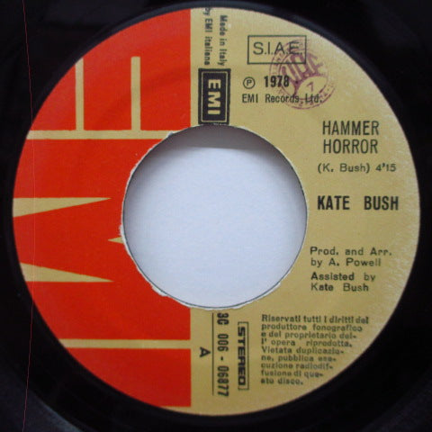 KATE BUSH (ケイト・ブッシュ) - Hammer Horror (Italy オリジナル 7"+PS)