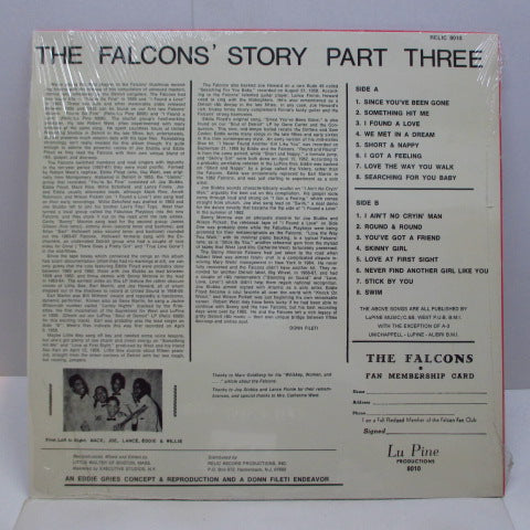 FALCONS (ファルコンズ) - The Soul Of The Falcons : The Falcons Story Part 3 (US オリジナルLP) '58〜'59年未発表音源16曲