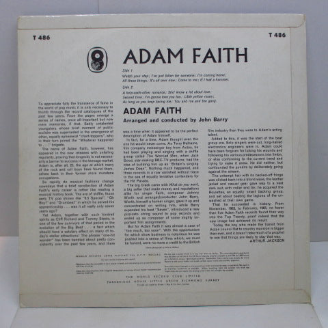 ADAM FAITH (アダム・フェイス)  - Adam Faith (UK '66 World Record Club Mono)