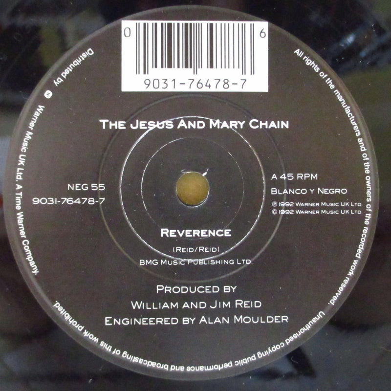JESUS AND MARY CHAIN, THE (ジーザス & メリー・チェイン)  - Reverence / Heat (UK 2ndプレス 7"+マット・ソフト紙ジャケ)