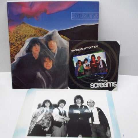 SCREAMS - S.T. (UK Orig.LP+7" & Press Kit)