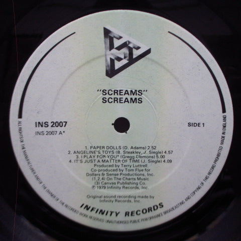 SCREAMS (スクリームス)  - S.T. [1st] (UK Orig.LP+7" & Press Kit)