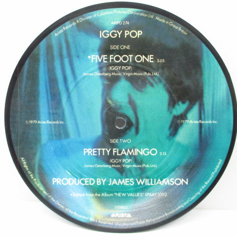 IGGY POP (イギー・ポップ) - Five Foot One (UK Ltd.Picture 7")