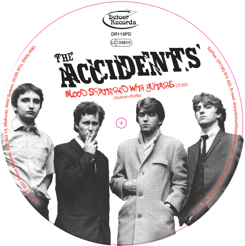 ACCIDENTS， THE (ジ・アクシデンツ) - Blood Spattered With Guitards (UK 300 Ltd. Picture 7" / New)