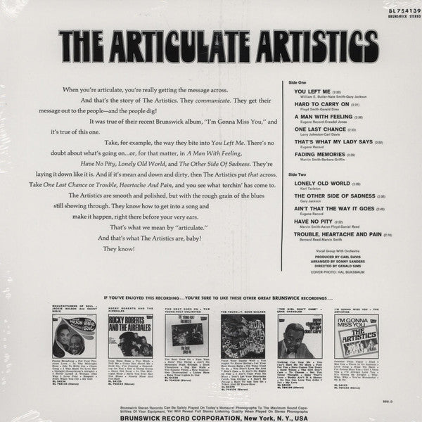 ARTISTICS (アーティスティックス)  - The Articulate Artistics (US Ltd.Reissue LP/New)